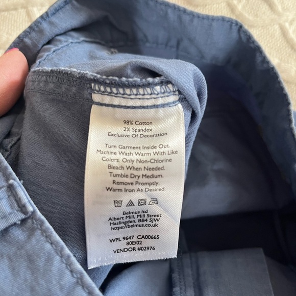 Eddie Bauer Smoky Blue Khaki Cropped Pants Women’s Size 8 - Picture 11 of 15